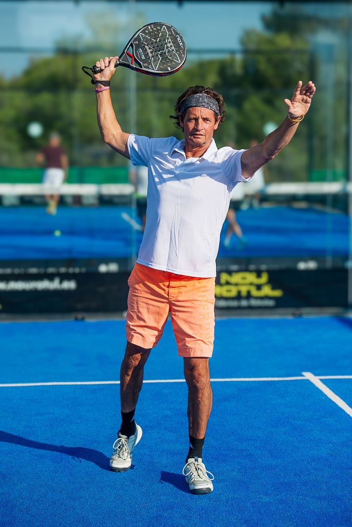 Erfolgreicher Padel Spieler